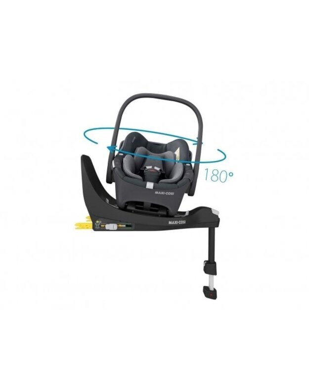 Automobilinė kėdutė Maxi cosi Pebble 360 essential graphite 0-13kg su isofix baze 360