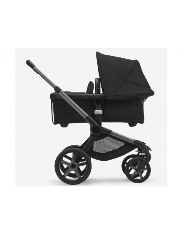 Universalus vežimėlis Bugaboo Fox 5 Midnight black/Midnight black/graphite frame 2in1