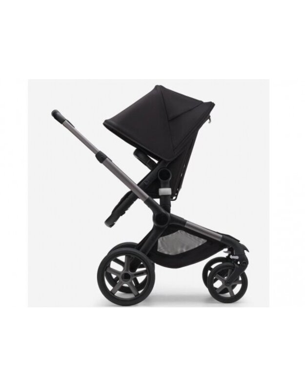 Universalus vežimėlis Bugaboo Fox 5 Midnight black/Midnight black/graphite frame 2in1