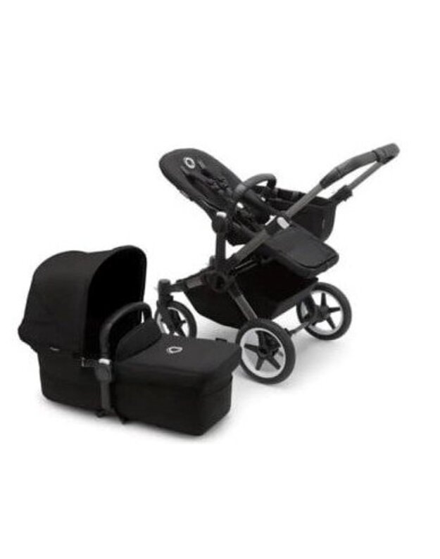 Universalus vežimėlis Bugaboo Donkey 5 Mono 2in1 Graphite/Midnight Black/Midnight Black