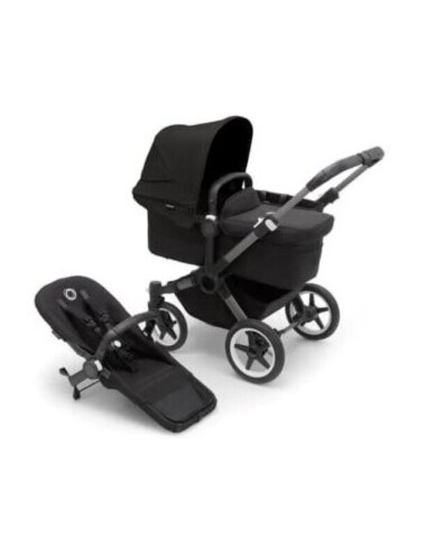 Universalus vežimėlis Bugaboo Donkey 5 Mono 2in1 Graphite/Midnight Black/Midnight Black