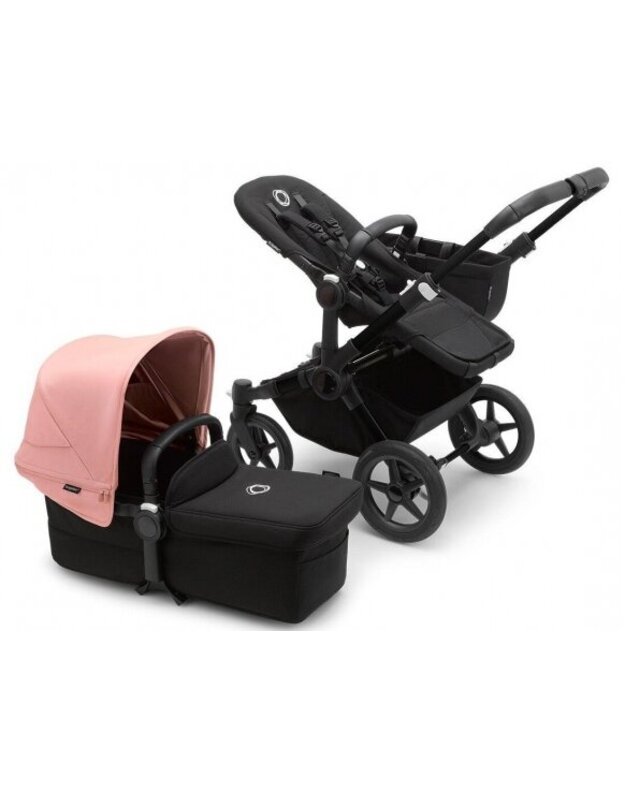 Universalus vežimėlis Bugaboo Donkey 5 Mono 2in1 Black/Midnight Black/Morning Pink