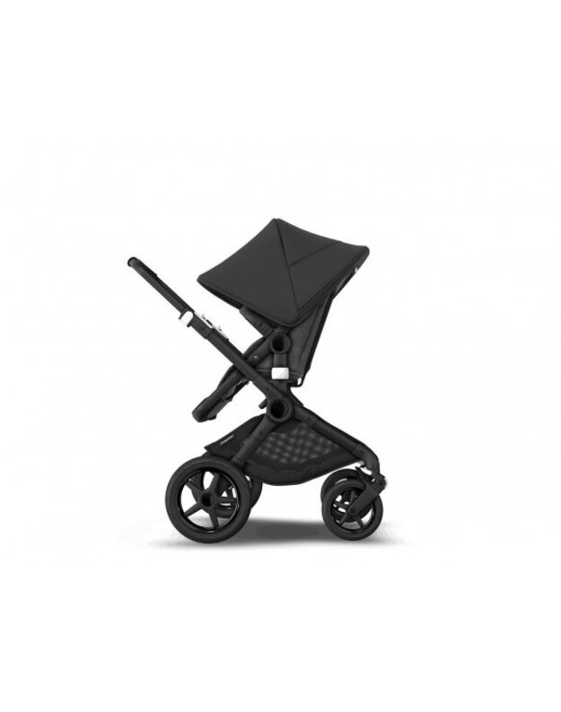 Universalus vežimėlio komplektas 2in1 Bugaboo Fox 3 Midnight black/grey melange/black važiuoklė