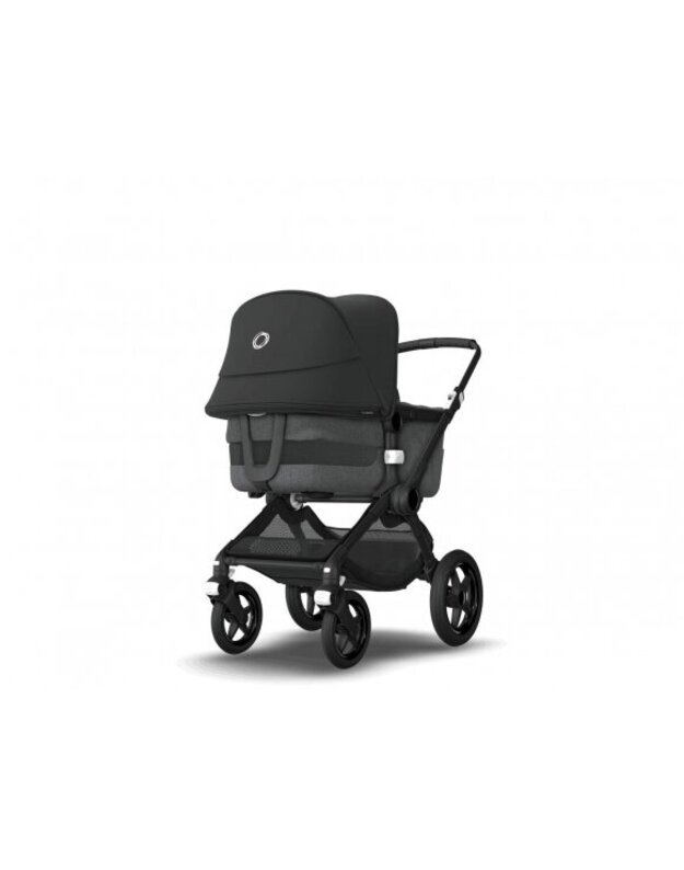 Universalus vežimėlio komplektas 2in1 Bugaboo Fox 3 Midnight black/grey melange/black važiuoklė