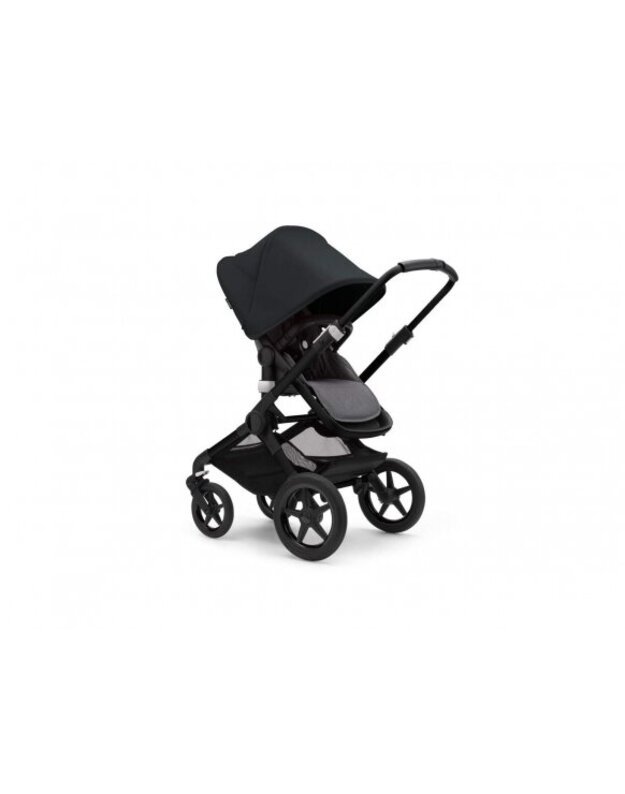 Universalus vežimėlio komplektas 2in1 Bugaboo Fox 3 Midnight black/grey melange/black važiuoklė