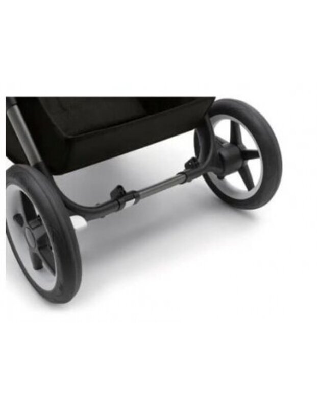 Universalus vežimėlis dvynukams Bugaboo Donkey 5 TWIN - Graphite/Midnight Black/Sunrise Red