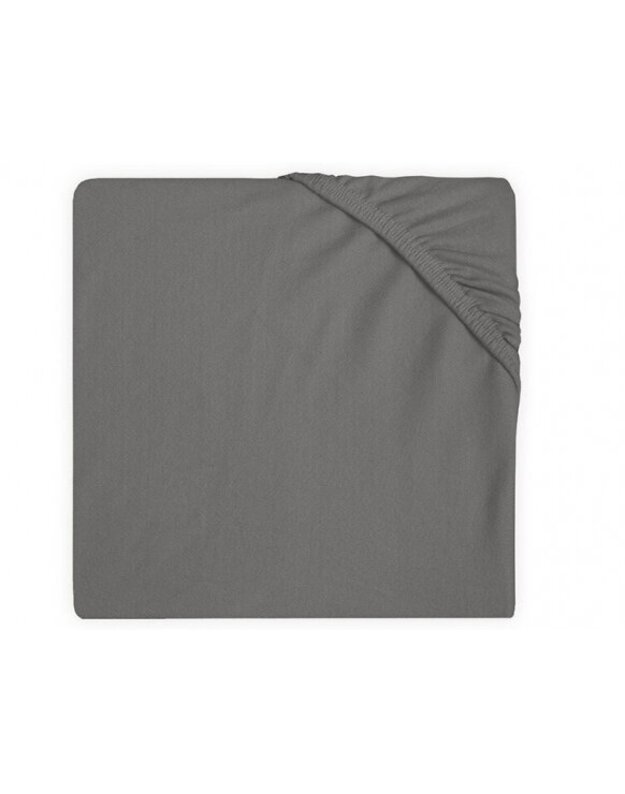 Jollein trikotažinė paklodė su guma Jersey Grey 60x120