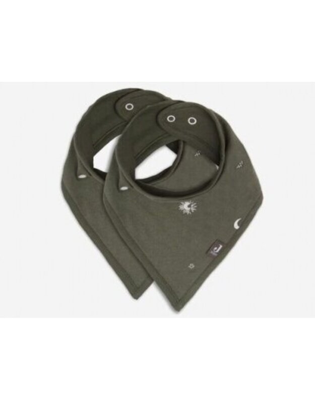 Jollein seilinukas Bib Bandana Stargaze Leaf Green 2vnt