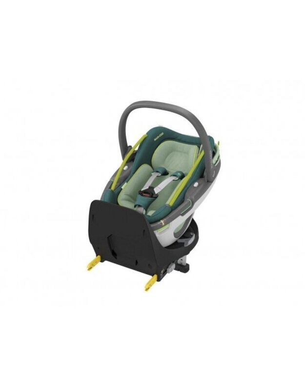 Maxi-Cosi Coral 360 automobilinė kėdutė + FamilyFix 360 Bazė - Essential Neo Green 0-13 kg