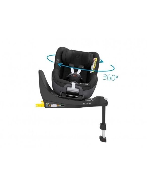 Maxi-Cosi Pearl 360 Automobilinė kėdutė + FamilyFix 360 Bazė Authentic Black 0-18 kg