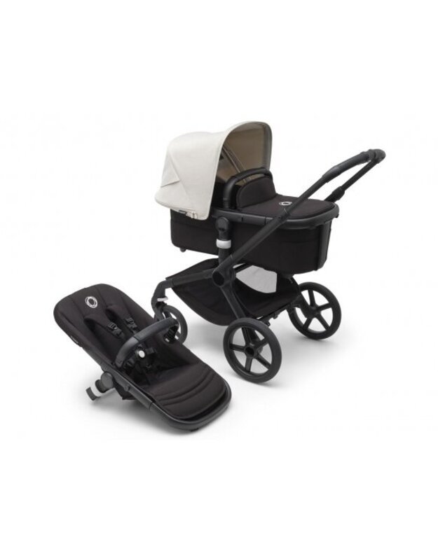 Universalus vežimėlis Bugaboo Fox 5 Misty white/midnight black/ frame black 2in1