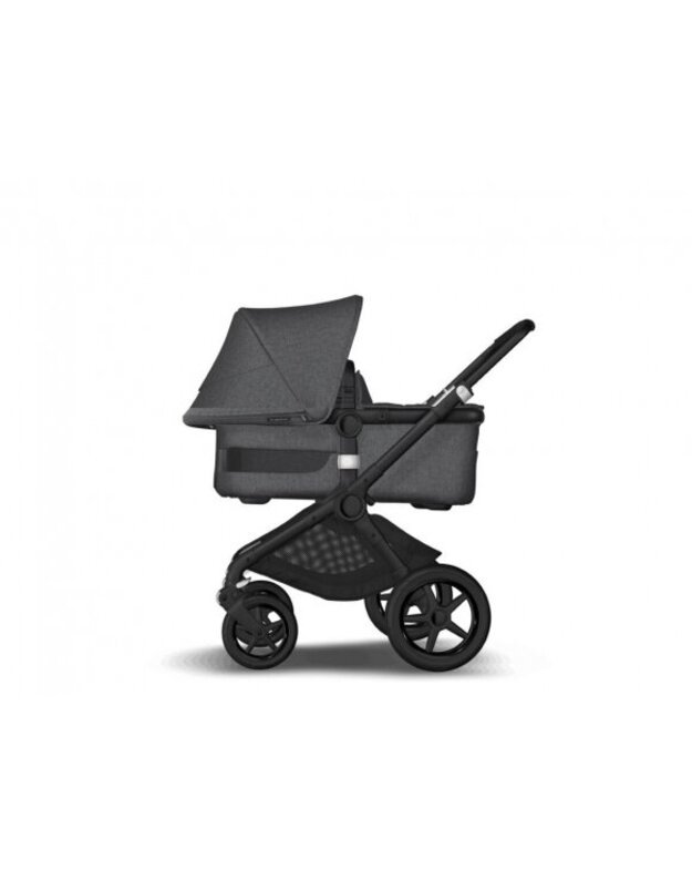 Universalus vežimėlio komplektas 2in1 Bugaboo Fox 3 Grey melange/grey melange/black važiuoklė