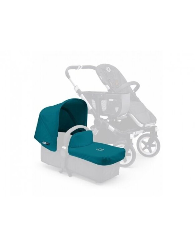 Bugaboo Donkey universalus stogelis su lopšio užklotu Petrol Blue