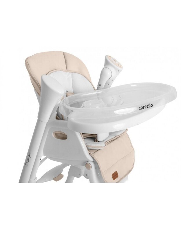 Carrello Triumph maitinimo kėdutė 2in1 Cream Beige