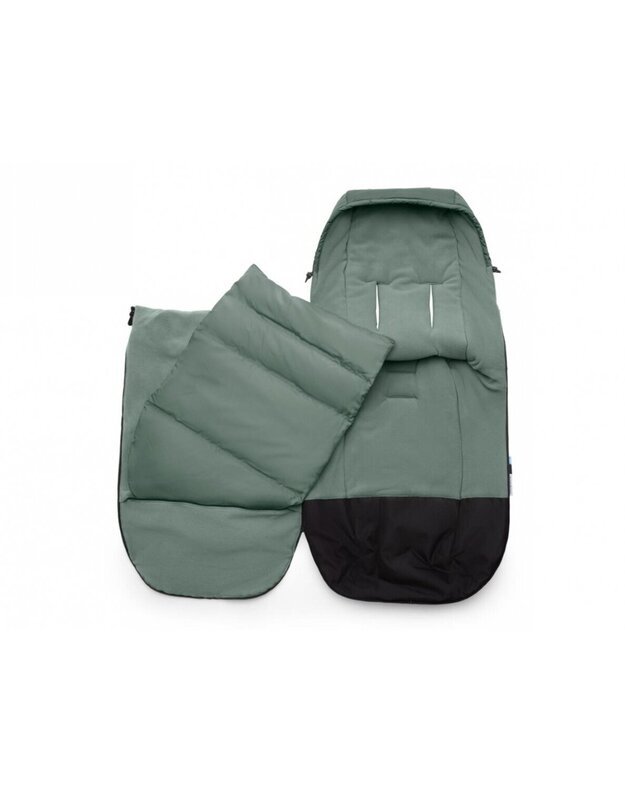 Bugaboo vežimėliams skirtas pūkinis žiemos vokelis, mova Performance Pine Green