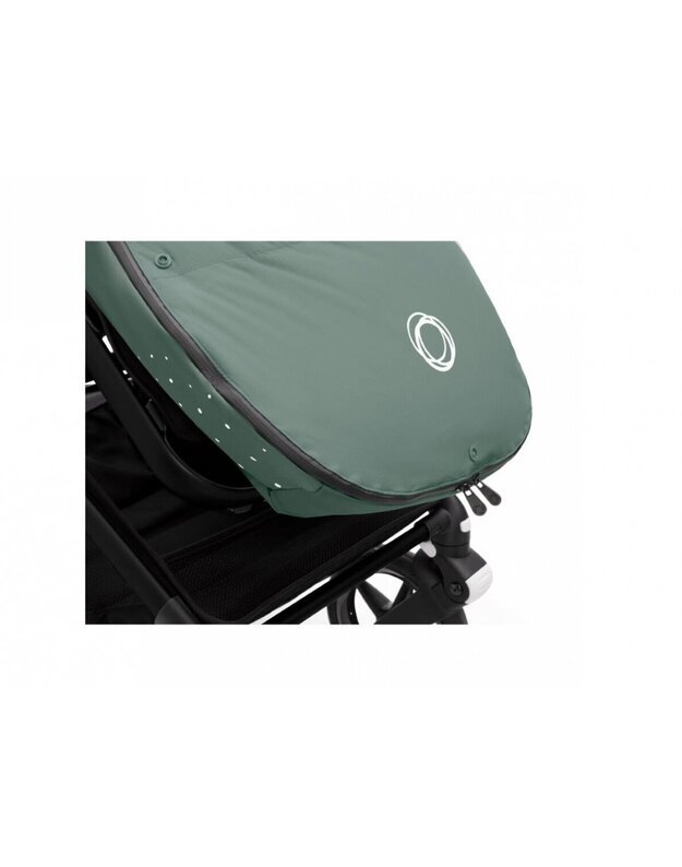 Bugaboo vežimėliams skirtas pūkinis žiemos vokelis, mova Performance Pine Green