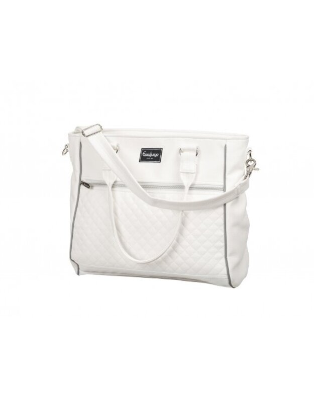 Emmaljunga EXCLUSIVE mamos rankinė White Leatherette