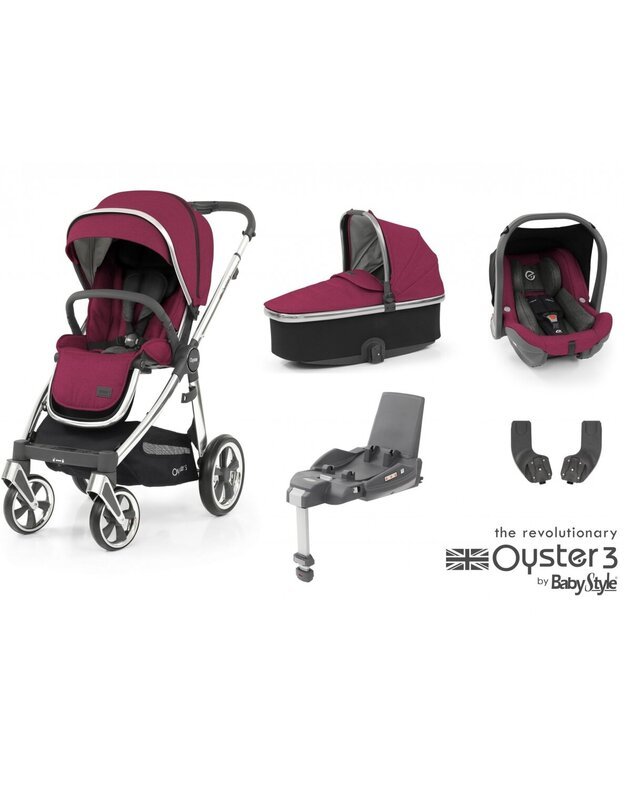 OYSTER 3 STROLLER SET 5IN1 CHERRY/MIRROR