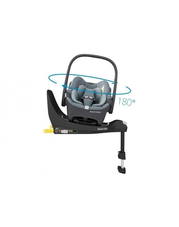 Automobilinė kėdutė Maxi cosi Pebble 360 Essential Grey 0-13kg + Familyfix 360 izofix bazė