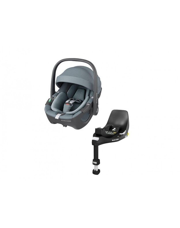 Automobilinė kėdutė Maxi cosi Pebble 360 Essential Grey 0-13kg + Familyfix 360 izofix bazė