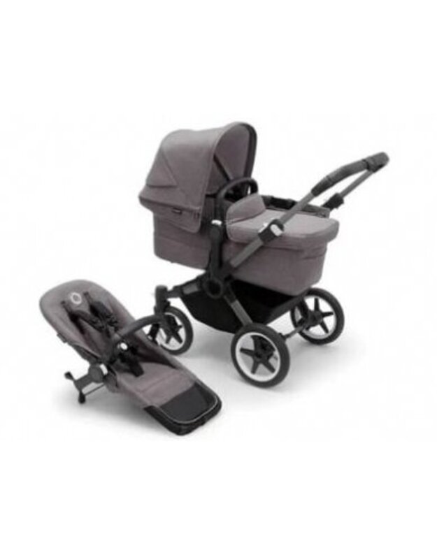 Universalus vežimėlis Bugaboo Donkey 5 Mono 2in1 Graphite/Grey Melange/Grey Melange