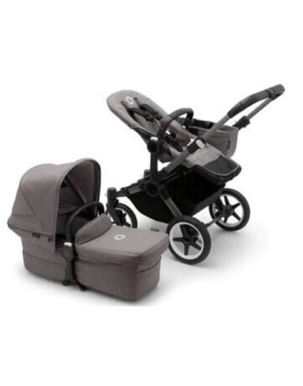 Universalus vežimėlis Bugaboo Donkey 5 Mono 2in1 Graphite/Grey Melange/Grey Melange