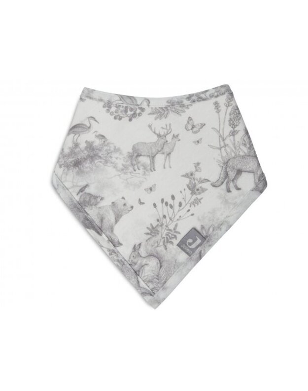 Jollein seilinukas Bib Bandana Blue Forest animals 2vnt