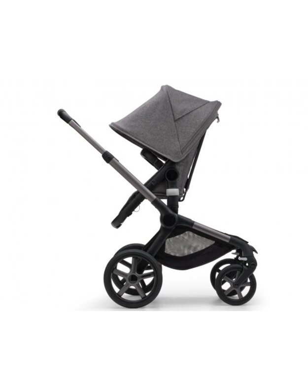 Universalus vežimėlis Bugaboo Fox 5 Grey mélange/Grey mélange/graphite frame 2in1