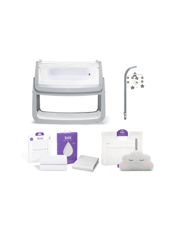 SnuzPod4 Bedside Crib Starter Bundle Dove