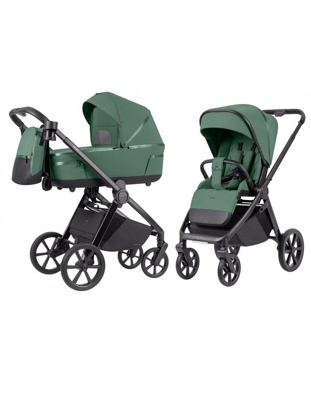 Universalus vežimėlio komplektas Carrello Omega Plus 2in1 Nova Green