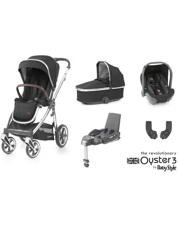 OYSTER 3 STROLLER SET 5IN1 CAVIAR/MIRROR