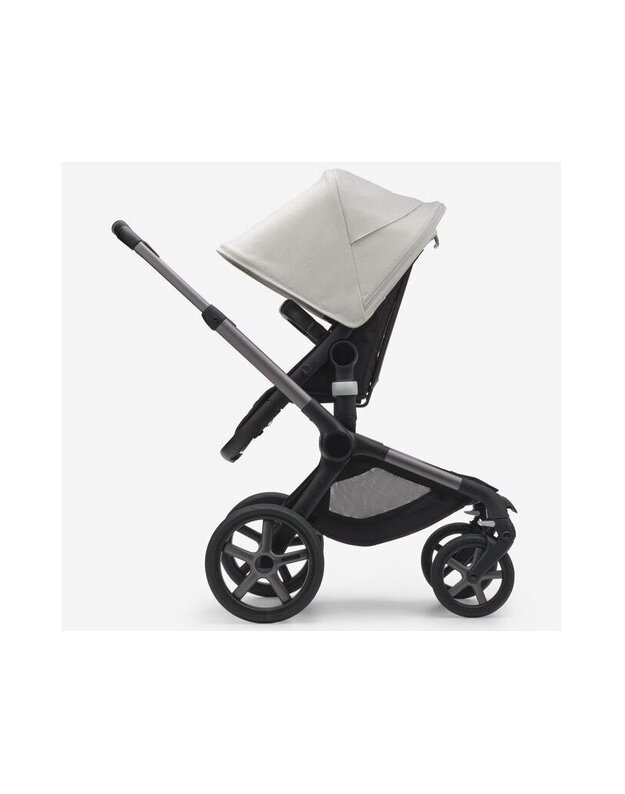 Universalus vežimėlis Bugaboo Fox 5 Misty white/midnight black/ graphite frame 2in1