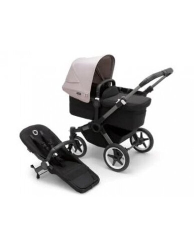 Universalus vežimėlis Bugaboo Donkey 5 Mono 2in1 Graphite/Midnight Black/Misty White