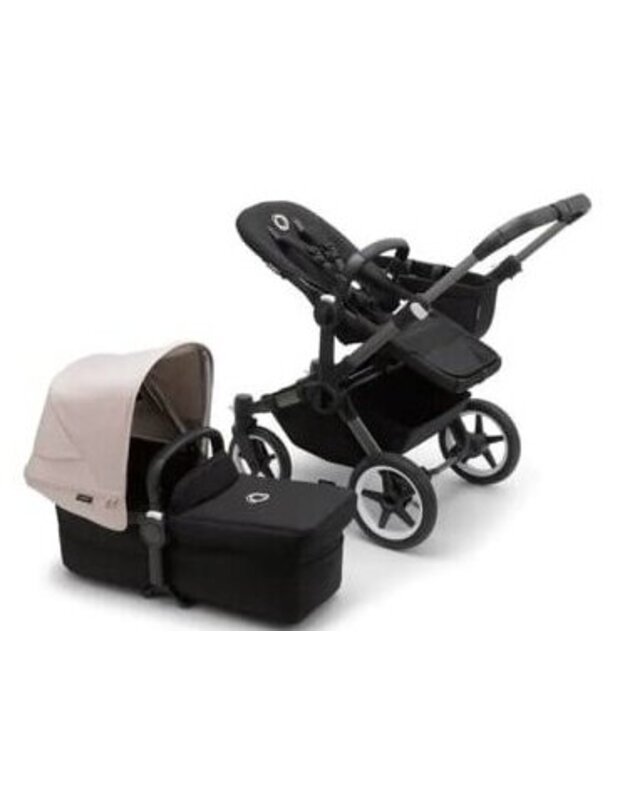 Universalus vežimėlis Bugaboo Donkey 5 Mono 2in1 Graphite/Midnight Black/Misty White