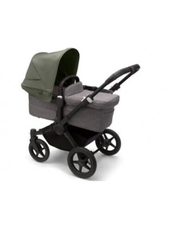 Universalus vežimėlis Bugaboo Donkey 5 Mono 2in1 Black/Grey Melange/Forest Green