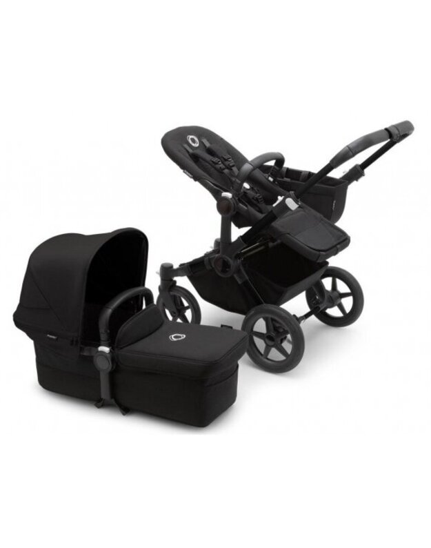 Universalus vežimėlis Bugaboo Donkey 5 Mono 2in1 Black/Midnight Black/Midnight Black