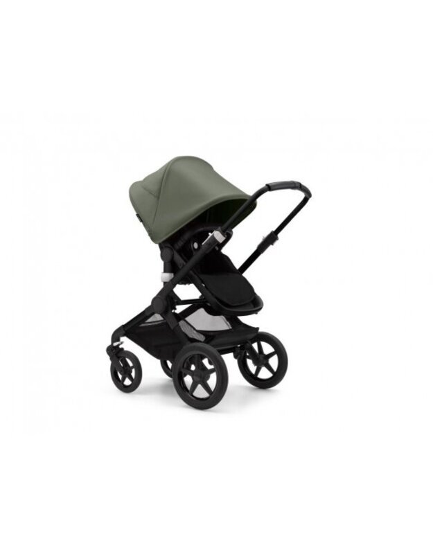 Universalus vežimėlio komplektas 2in1 Bugaboo Fox 3 Forest green/midnight black/black važiuoklė