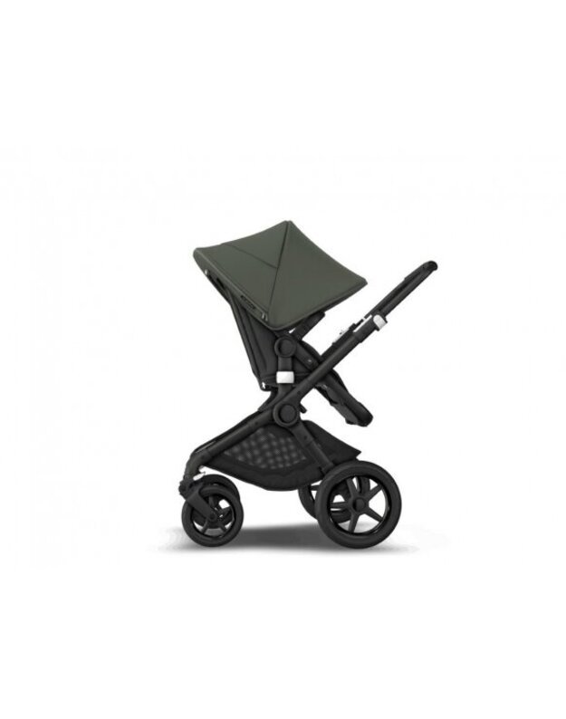 Universalus vežimėlio komplektas 2in1 Bugaboo Fox 3 Forest green/midnight black/black važiuoklė