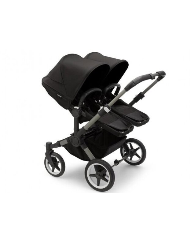 Universalus vežimėlis dvynukams Bugaboo Donkey 5 TWIN - Graphite/Midnight Black/Midnight Black