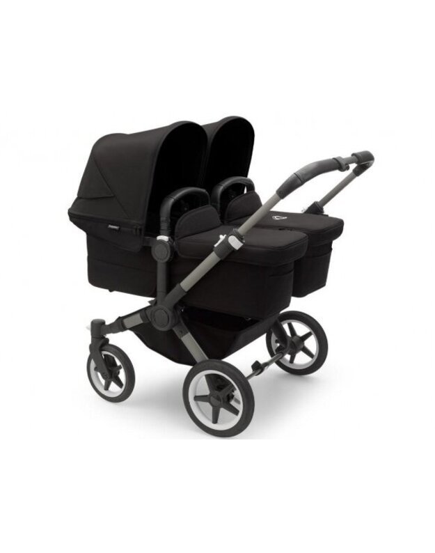 Universalus vežimėlis dvynukams Bugaboo Donkey 5 TWIN - Graphite/Midnight Black/Midnight Black