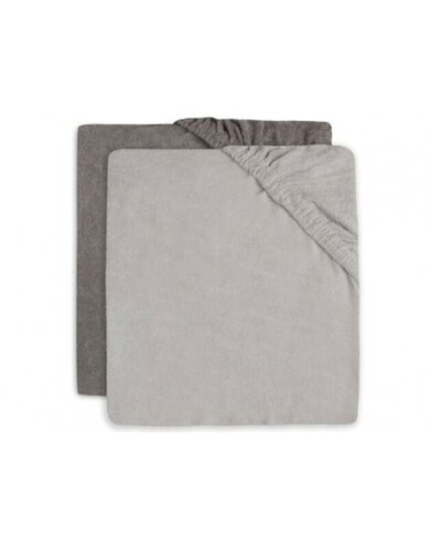 VYSTYMO LENTOS PAKLODĖS JOLLEIN 50X70CM TERRY Soft grey/Storm grey 2vnt