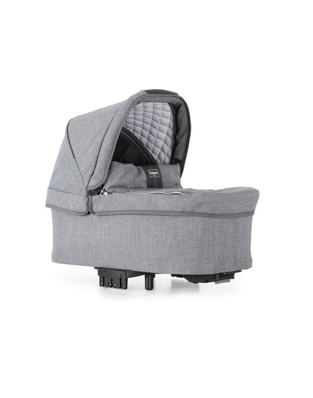 Universalus vežimėlio komplektas Emmaljunga NXT 90F Duo 2 in 1 Lounge Grey/Outdoor važiuoklė