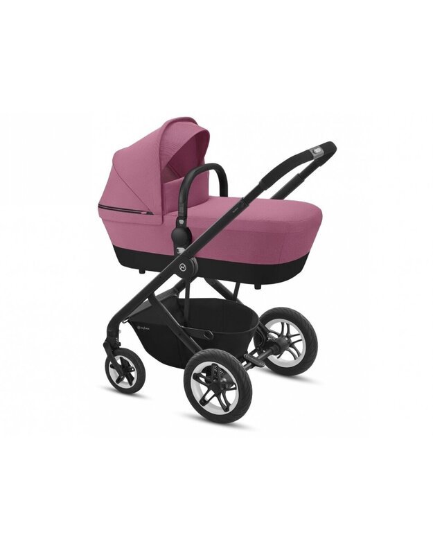 Universalaus vežimėlio komplektas Cybex Balioa S 2in1 Magnolia Pink, black frame