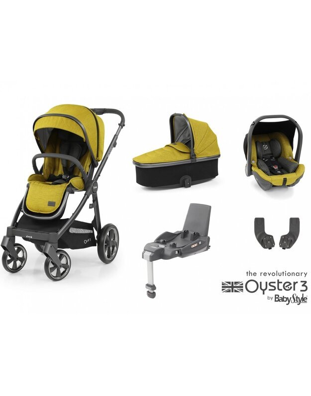 OYSTER 3 STROLLER SET 7IN1 MUSTARD/CITY GREY