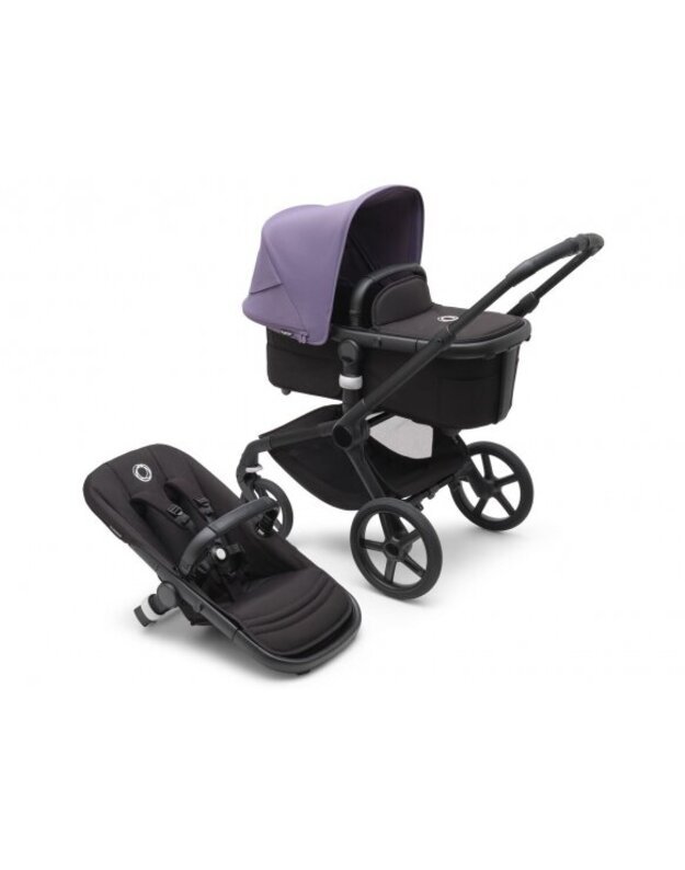 Universalus vežimėlis Bugaboo Fox 5 Astro purple/midnight black/black frame 2in1