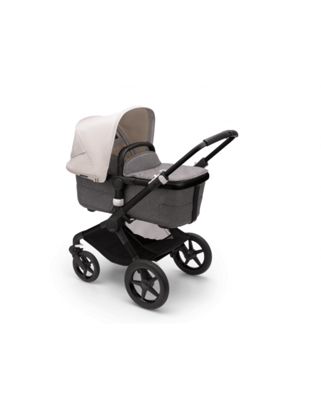 Universalus vežimėlio komplektas 2in1 Bugaboo Fox 3 Misty white/grey melange/black važiuoklė