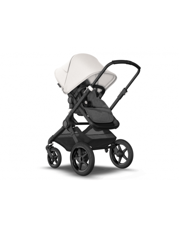 Universalus vežimėlio komplektas 2in1 Bugaboo Fox 3 Misty white/grey melange/black važiuoklė