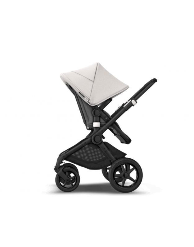 Universalus vežimėlio komplektas 2in1 Bugaboo Fox 3 Misty white/grey melange/black važiuoklė