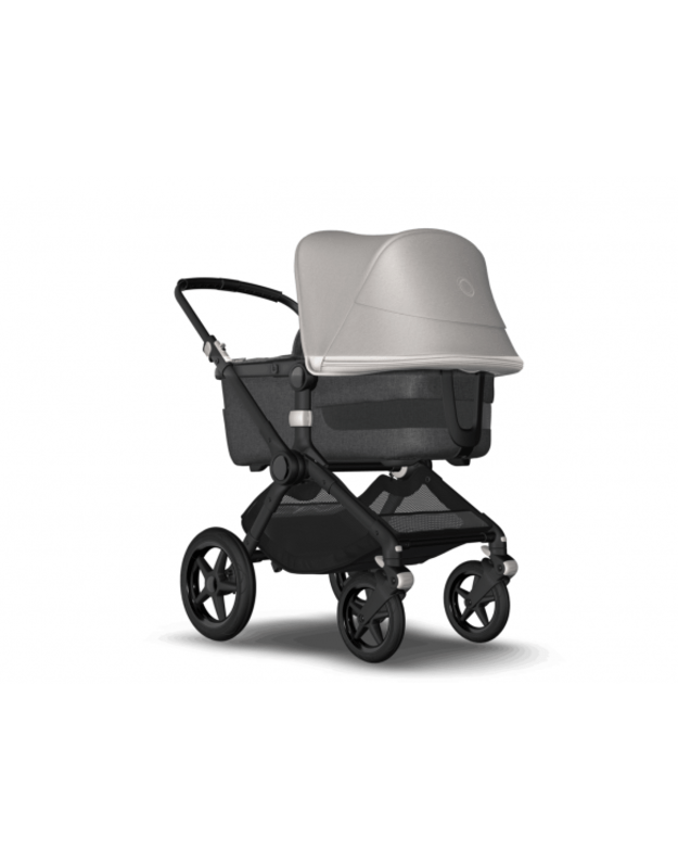 Universalus vežimėlio komplektas 2in1 Bugaboo Fox 3 Misty white/grey melange/black važiuoklė