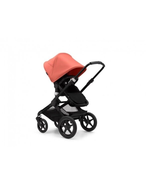 Universalus vežimėlio komplektas 2in1 Bugaboo Fox 3 Sunrise red/ midnight black/ black važiuokl